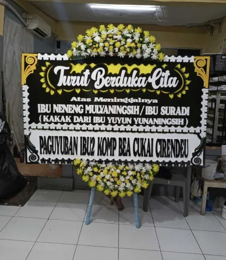 Papan Bunga Duka Kota Bambu Utara